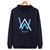 Alan Walker Hoodies - Blue-white Letter Hoodie