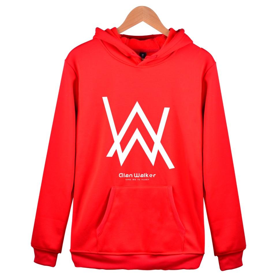 Alan Walker Hoodies - White Letter Hoodie