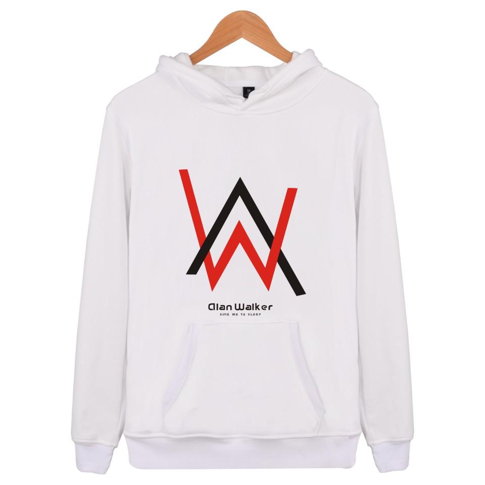 Alan Walker Hoodies - Red-black Letter Hoodie