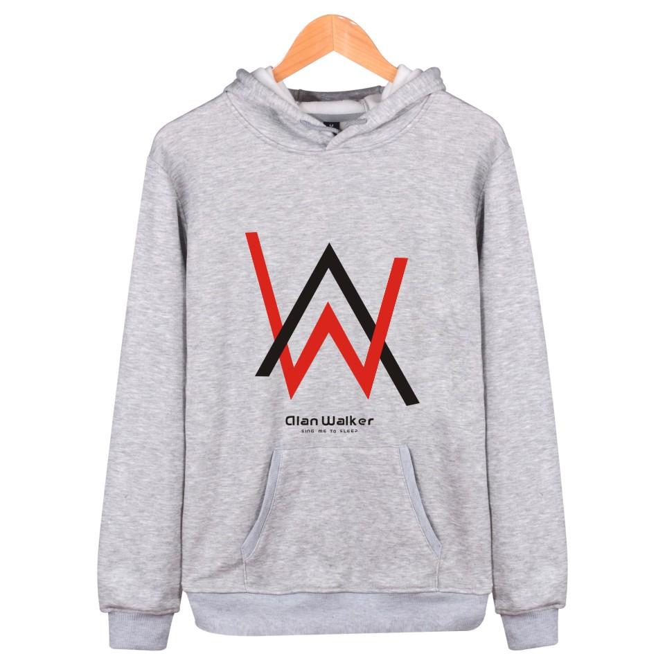 Alan Walker Hoodies - Red-black Letter Hoodie