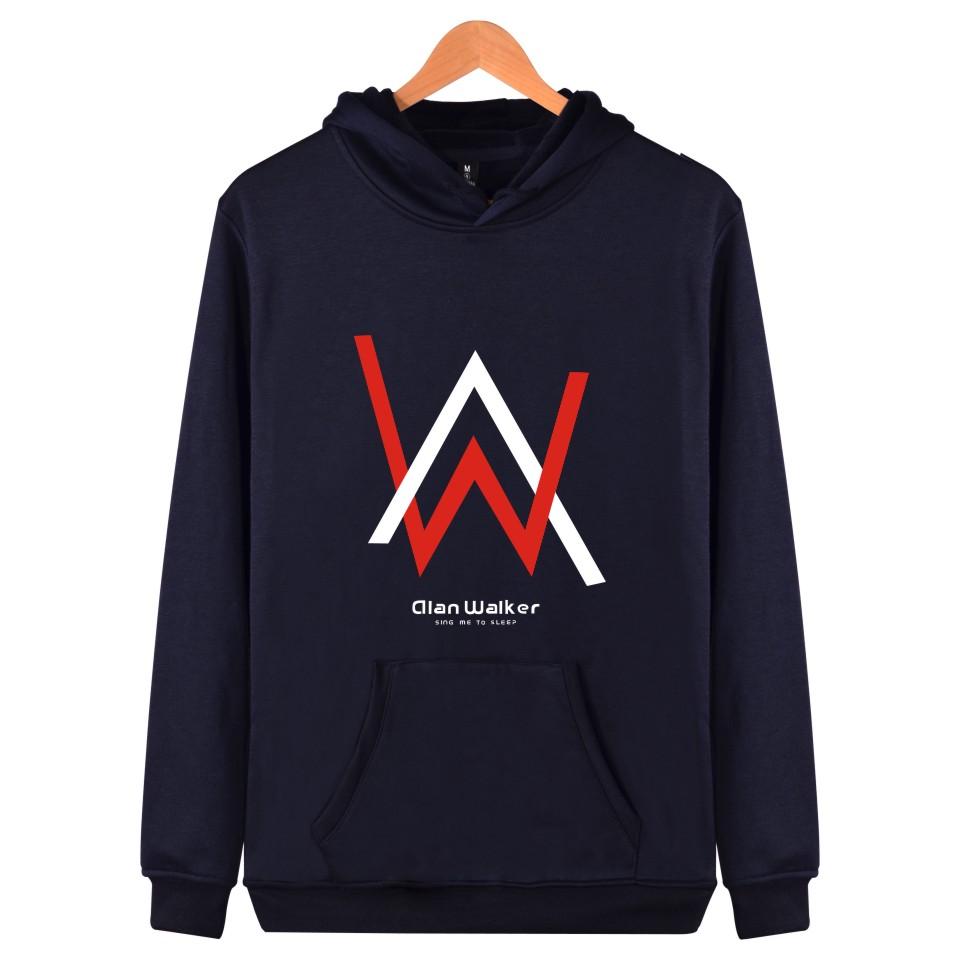 Alan Walker Hoodies - Red-white Letter Hoodie