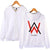 Alan Walker Hoodies - Red-black Letter Hoodie