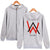 Alan Walker Hoodies - Red-black Letter Hoodie