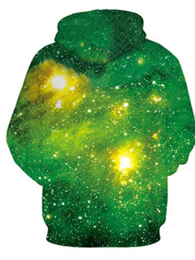 3D Printed Space Galaxy Hoodie - Hooded Basic Pullover