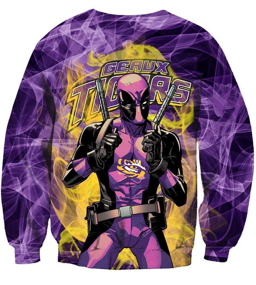 lsu Tigers/Deadpool - 3D Hoodie, Zip-Up, Sweatshirt, T-Shirt