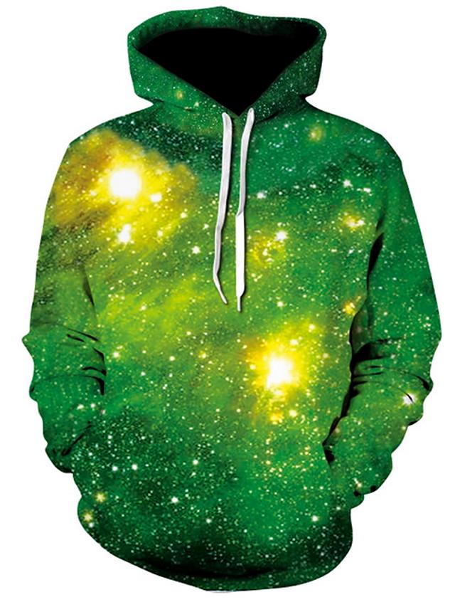 3D Printed Space Galaxy Hoodie - Hooded Basic Pullover
