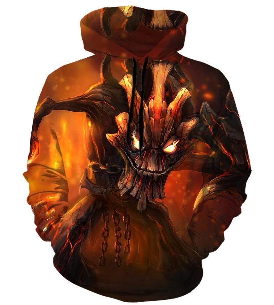 League of Legends Maokai Hoodies - Pullover Red Hoodie