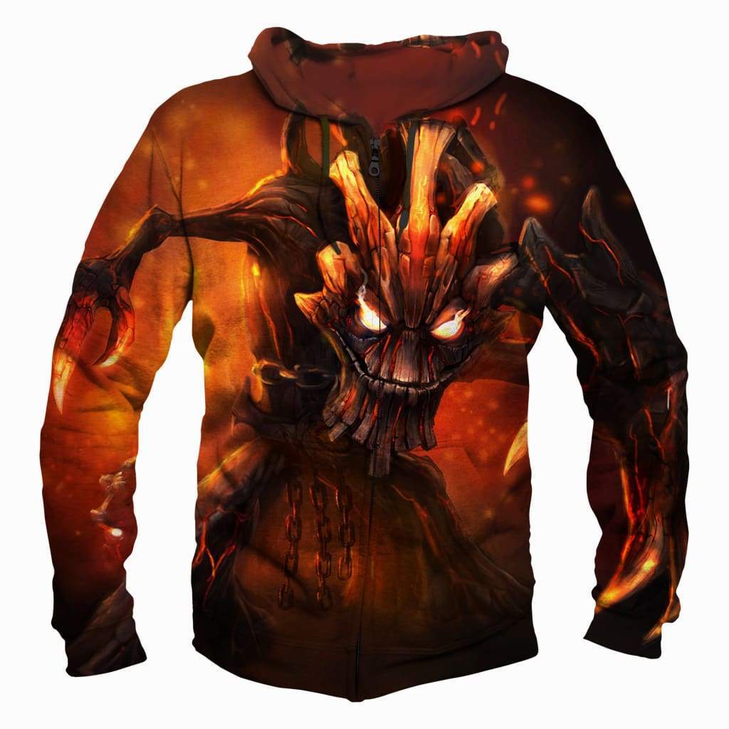 League of Legends Maokai Hoodies - Pullover Red Hoodie