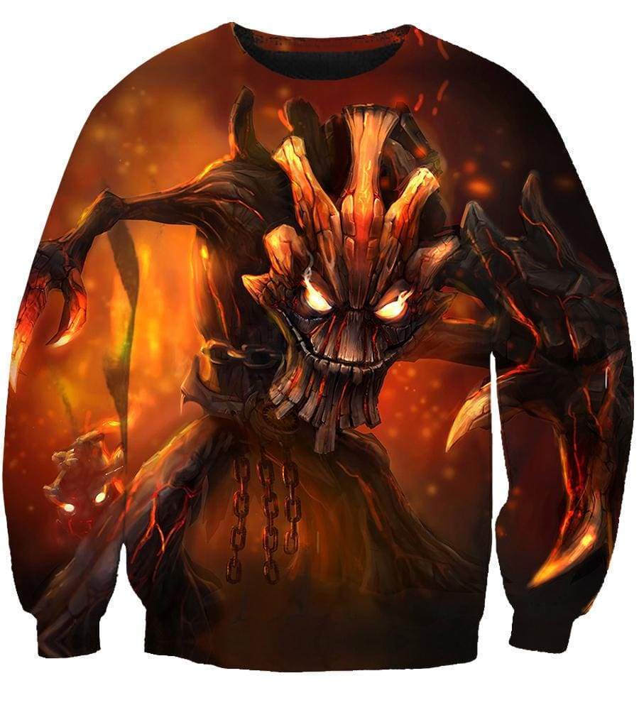 League of Legends Maokai Hoodies - Pullover Red Hoodie