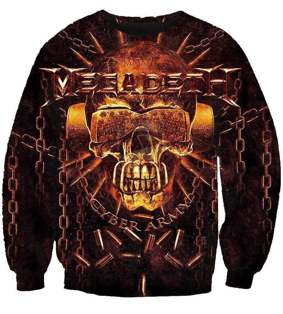 Funny Megadeth Sweatshirt - Taro With Glasses3D Sweatshirt