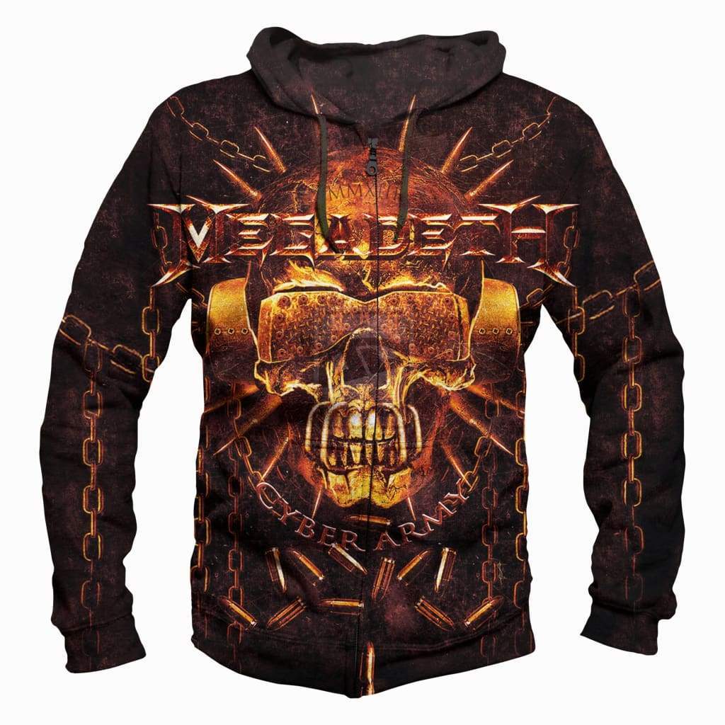 Funny Megadeth Hoodies - Zip Up Taro With Glasses3D Hoodie