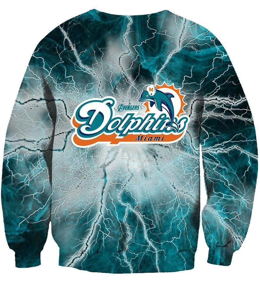 Miami Dolphins - The Avengers - 3D Hoodie, Zip-Up, Sweatshirt, T-Shirt