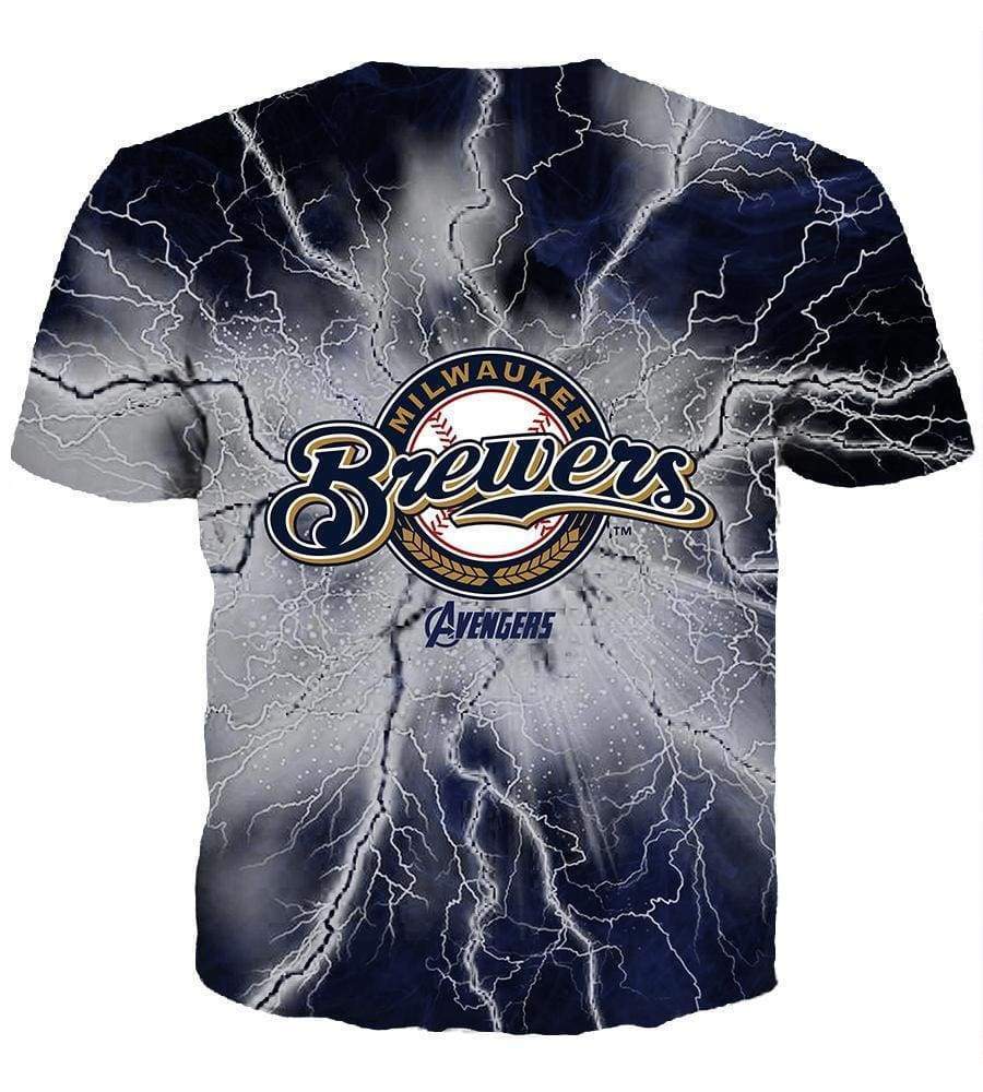 Milwaukee Brewers/The Avengers  - 3D Hoodie, Zip-Up, Sweatshirt, T-Shirt