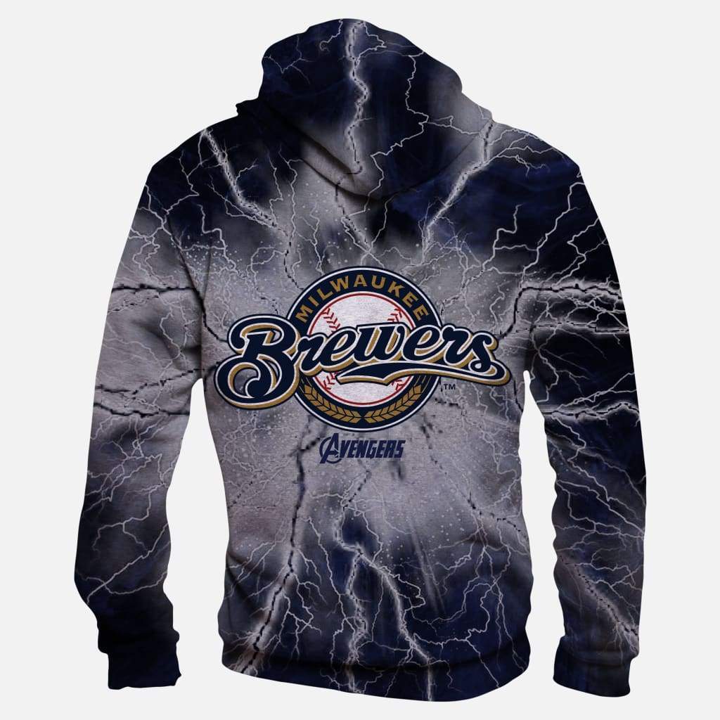 Milwaukee Brewers/The Avengers  - 3D Hoodie, Zip-Up, Sweatshirt, T-Shirt