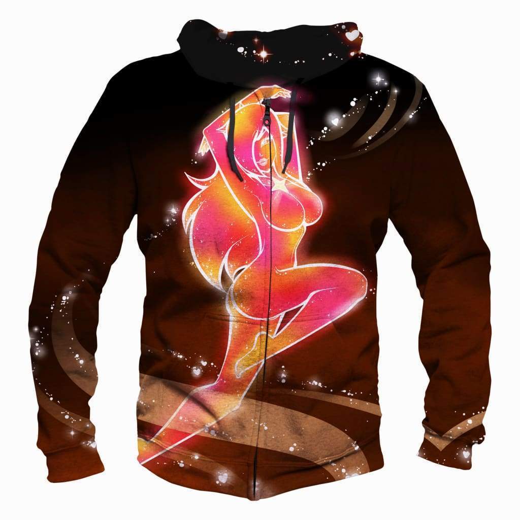 League of Legends Fortune Hoodies - Zip Up Pink Hoodie