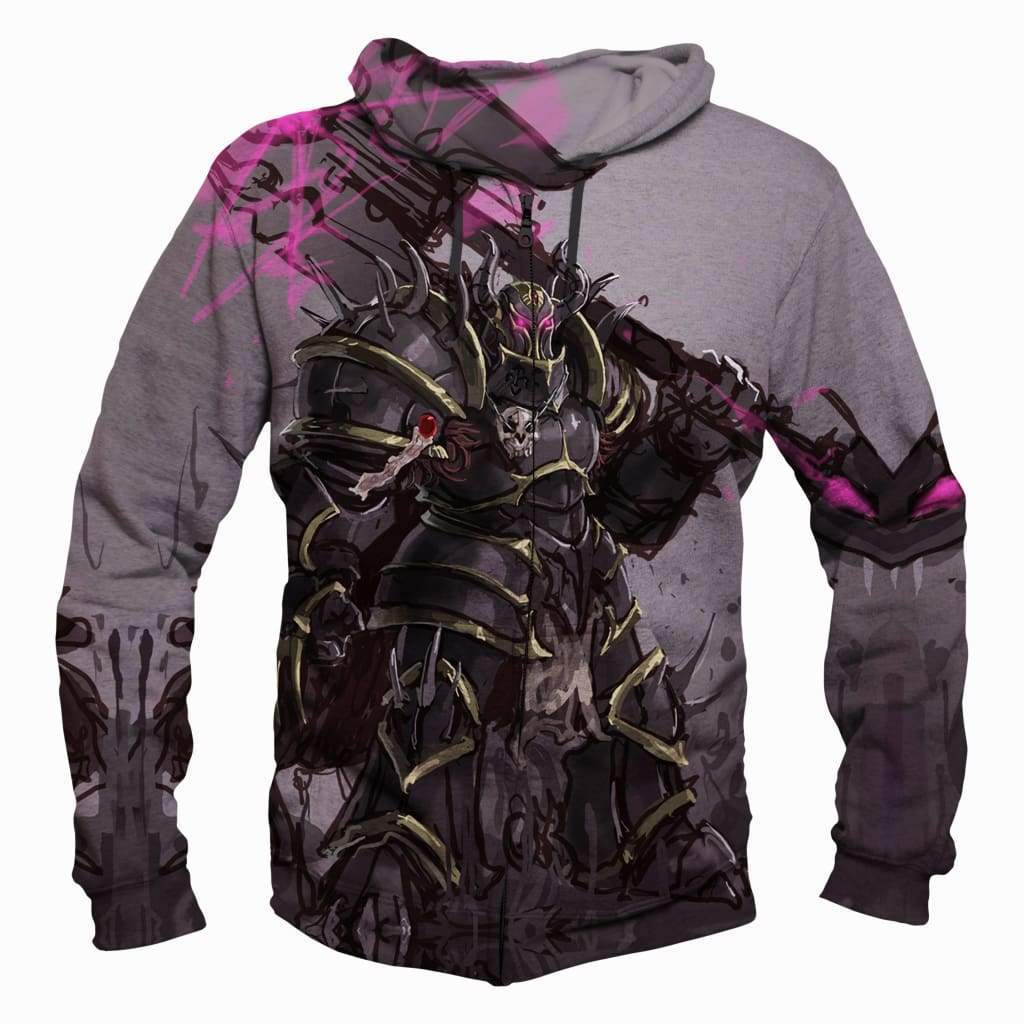 League of Legends Mordekaiser  Hoodies - Pullover Grey Hoodie