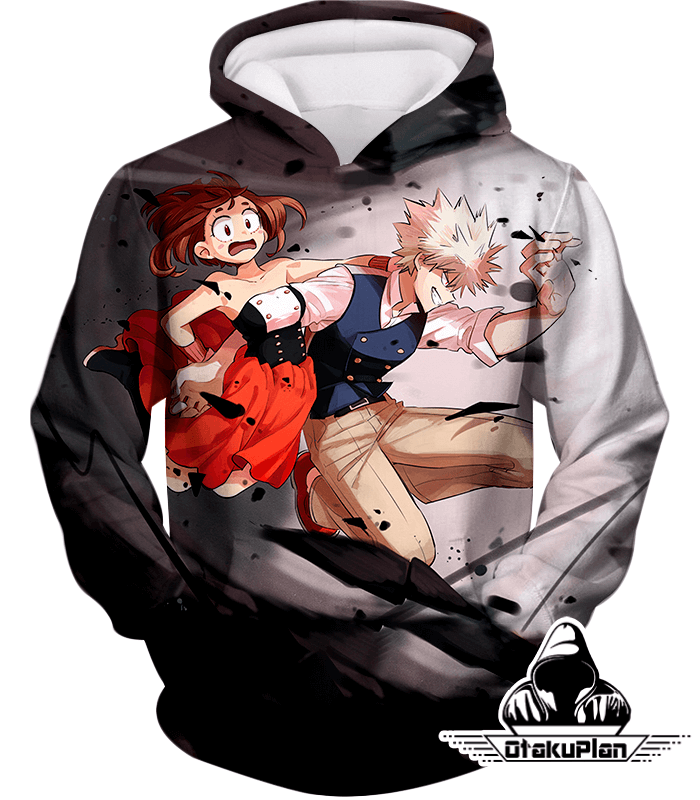 My Hero Academia U.A High Students Bakugo and Uraraka Hoodie MHA002