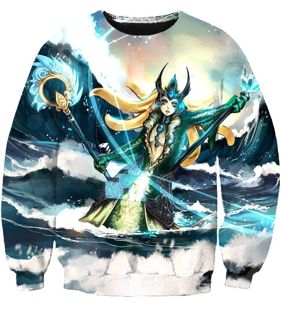 League Of Legends Nami Hoodies - Pullover White Hoodie