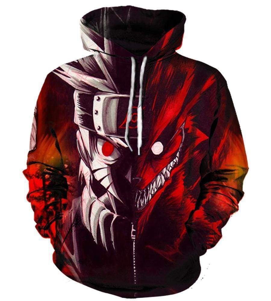 Naruto Uzumaki Hoodies - Pullover Uzumaki Red 3D Hoodie