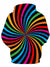 Men's Geometric 3D Printed Hooded Pullover Casual Rainbow Hoodie