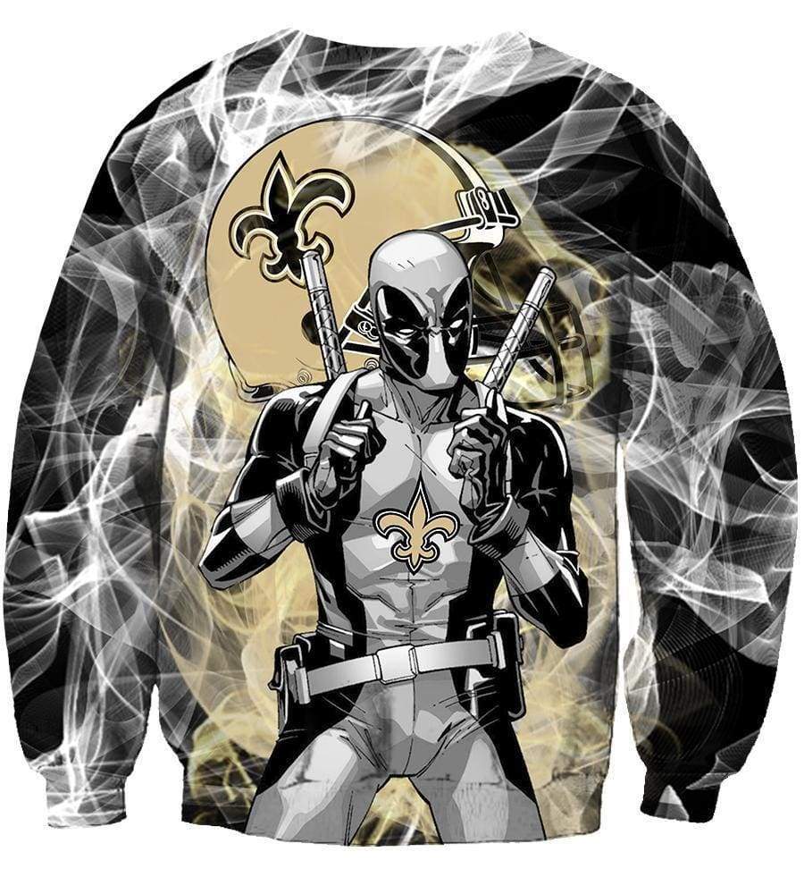 New Orleans Saints/Deadpool - 3D Hoodie, Zip-Up, Sweatshirt, T-Shirt