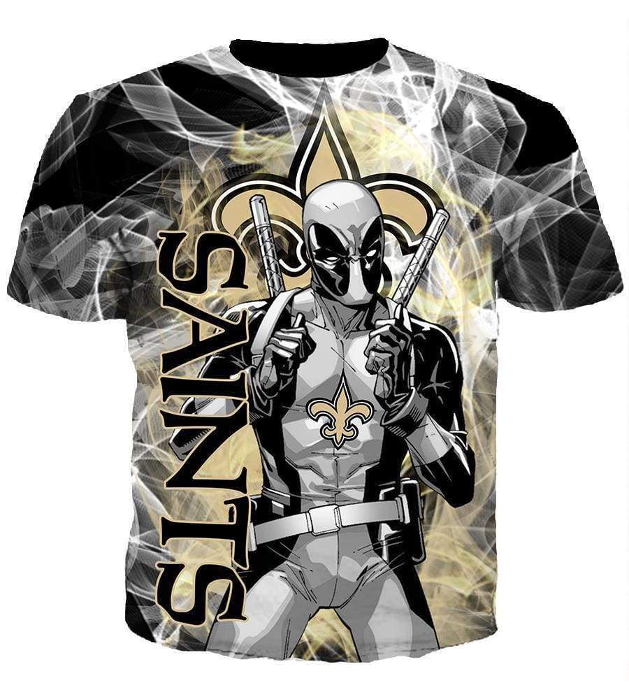 New Orleans Saints/Deadpool - 3D Hoodie, Zip-Up, Sweatshirt, T-Shirt