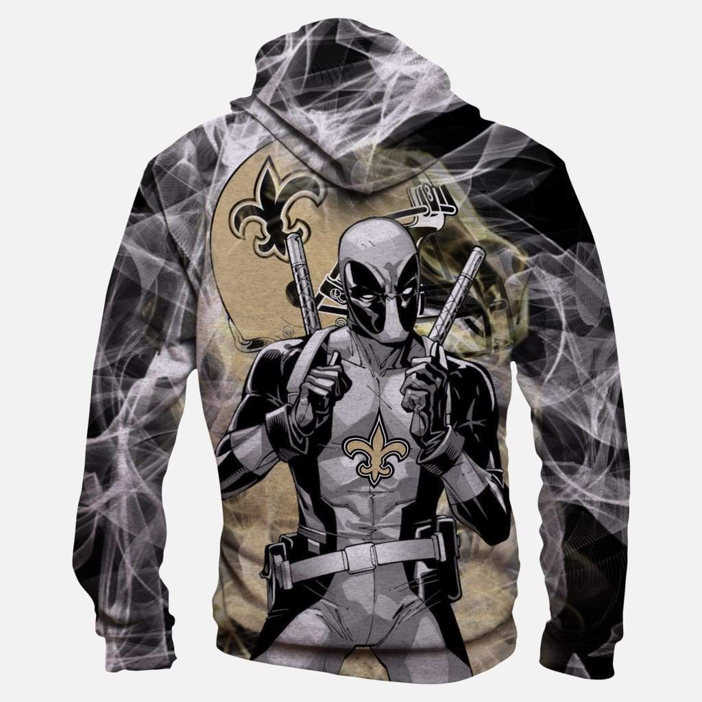 New Orleans Saints/Deadpool - 3D Hoodie, Zip-Up, Sweatshirt, T-Shirt