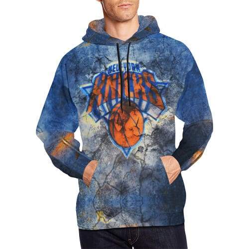 Basketball New York Knicks Hoodies - Zip Up Blue Hoodie