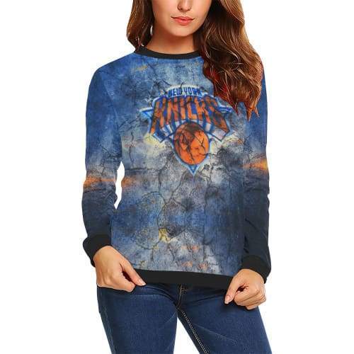 Basketball New York Knicks Hoodies - Zip Up Blue Hoodie