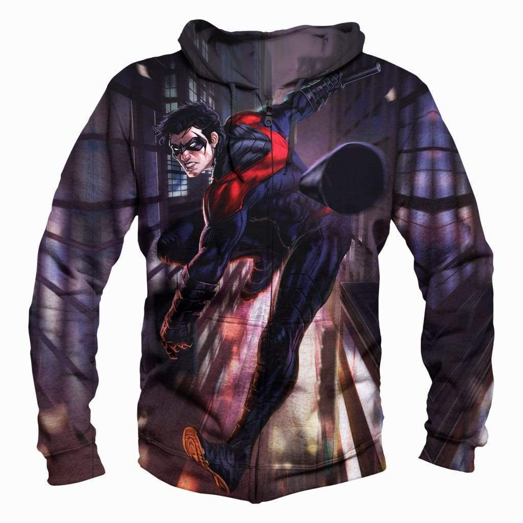 Nightwing/DC Comics - 3D Hoodie, Zip-Up, Sweatshirt, T-Shirt