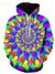 Men's Geometric 3D Printed Hooded Casual Pullover Rainbow Hoodie