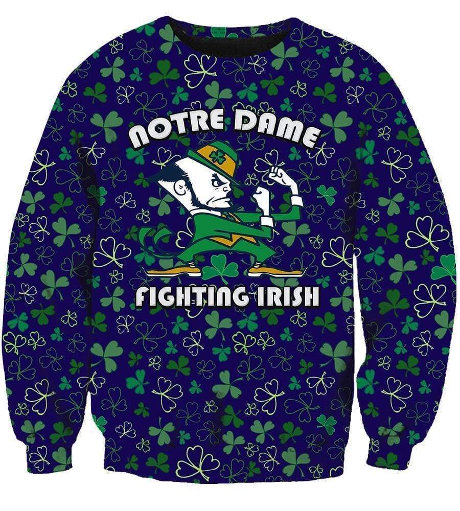 Notre Dame Fighting Irish - 3D Hoodie, Zip-Up, Sweatshirt, T-Shirt