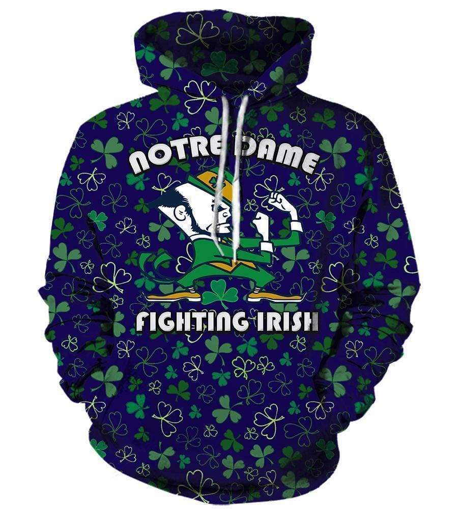 Notre Dame Fighting Irish - 3D Hoodie, Zip-Up, Sweatshirt, T-Shirt