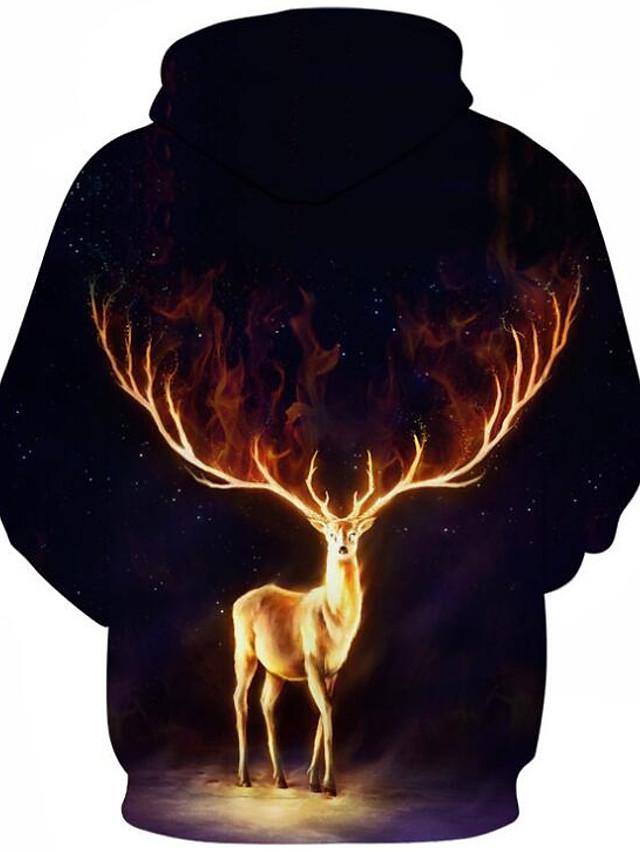 3D Printed Cartoon Active Exaggerated Christmas Hoodie