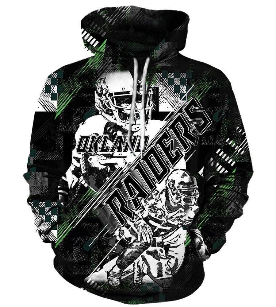 Football Okland Raiders Sweatshirts - Sport Football Black Sweatshirt