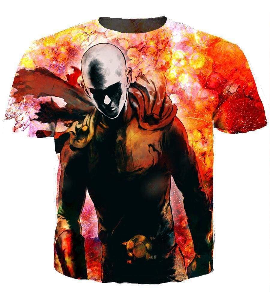 One Punch Man Hoodies - Pullover Red 3D Hoodie