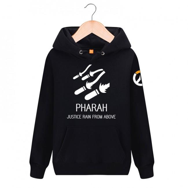 Overwatch Pharah Hoodies - Pullover Black Hoodie