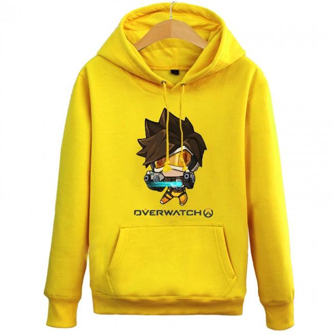 Overwatch Tracer Hoodies - Pullover Yellow Hoodie