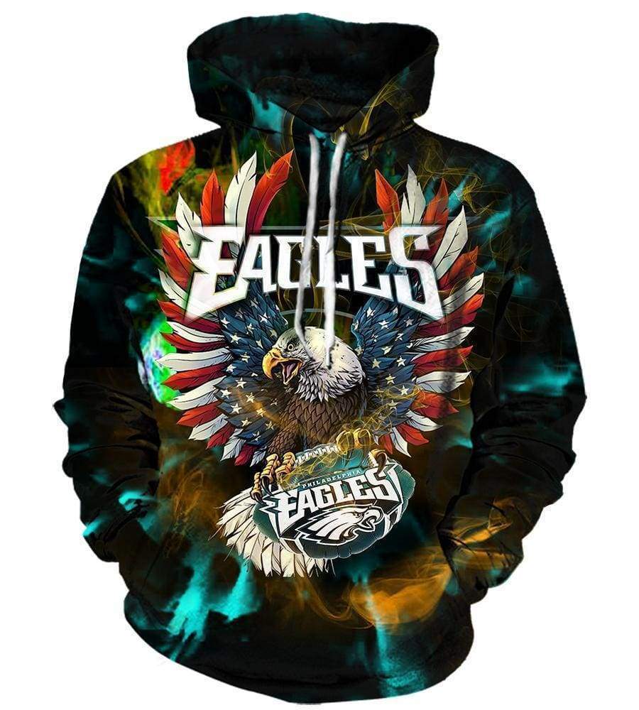 Men Women Philadelphia Eagles All Over Print 3D Hoodie