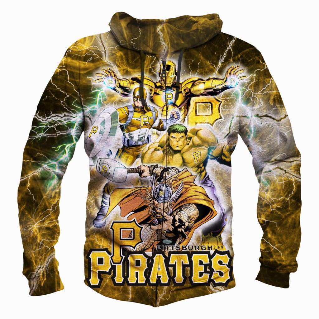 Pittsburgh Pirates - The Avengers - 3D Hoodie, Zip-Up, Sweatshirt, T-Shirt