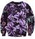 Funny Pop Evil Hoodies - Zip Up Blooming violet Deep Purple 3D Hoodie