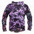 Funny Pop Evil Hoodies - Zip Up Blooming violet Deep Purple 3D Hoodie