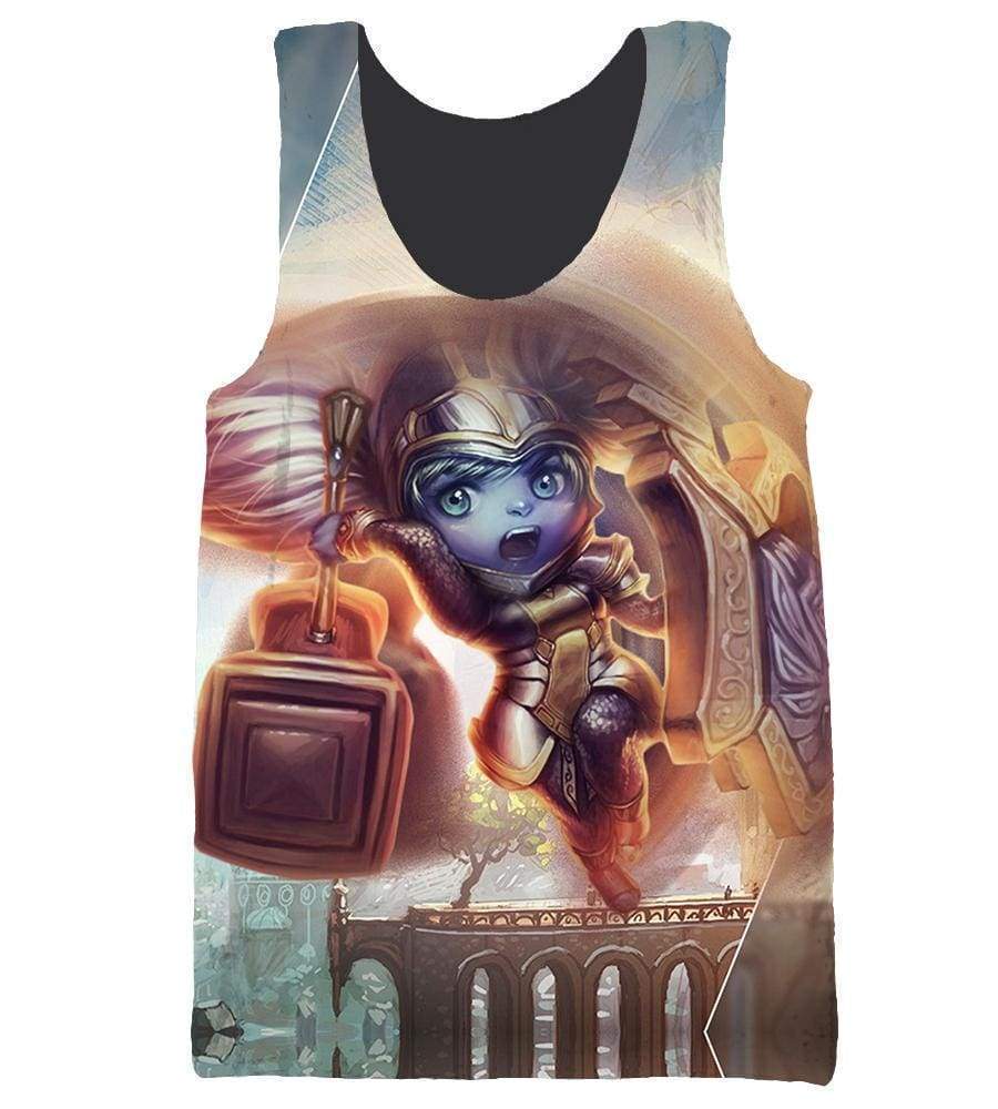 League Of Legend Poppy Hoodies - Pullover Red Hoodie,