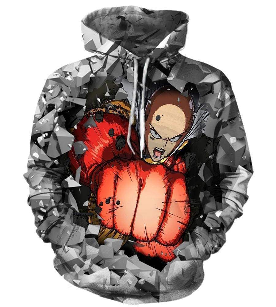 Power of One Punch Man/Anime - 3D Hoodie, Zip-Up, Sweatshirt, T-Shirt #2