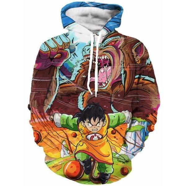 Goku 3D Printed Hoodie- Anime Dragon Ball Z