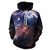 Nebula Space Mantra Galaxy 3D Unisex Pocket Hoodie