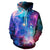 Nebula Space Aurora Galaxy 3D Unisex Pocket Hoodie