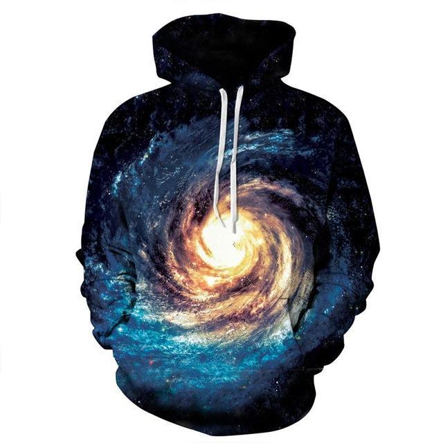 Milky Way Galaxy 3D Hoodies Unisex Pocket Hoodie