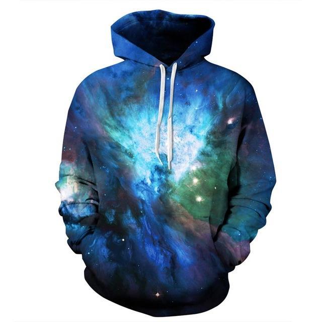 Deep Space Galaxy 3D Unisex Pocket Hoodie