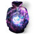 Deep Space Wormhole Galaxy 3D Unisex Pocket Hoodie